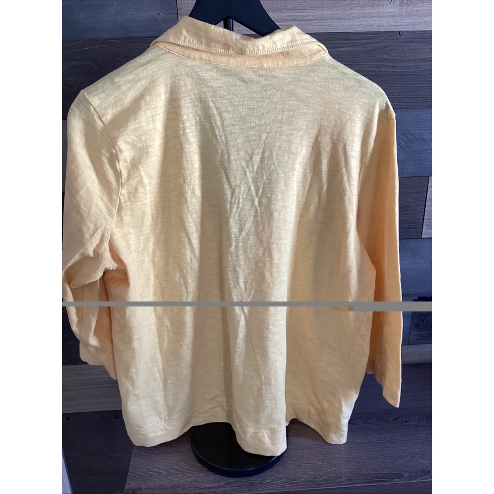 Onque Casuals Womans XL Yellow Lite Jacket‎ With Bling And Pockets - Picture 8 of 8